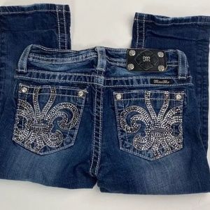 Miss Me Cuffed Capri Denim Jeans Girls Size 12​